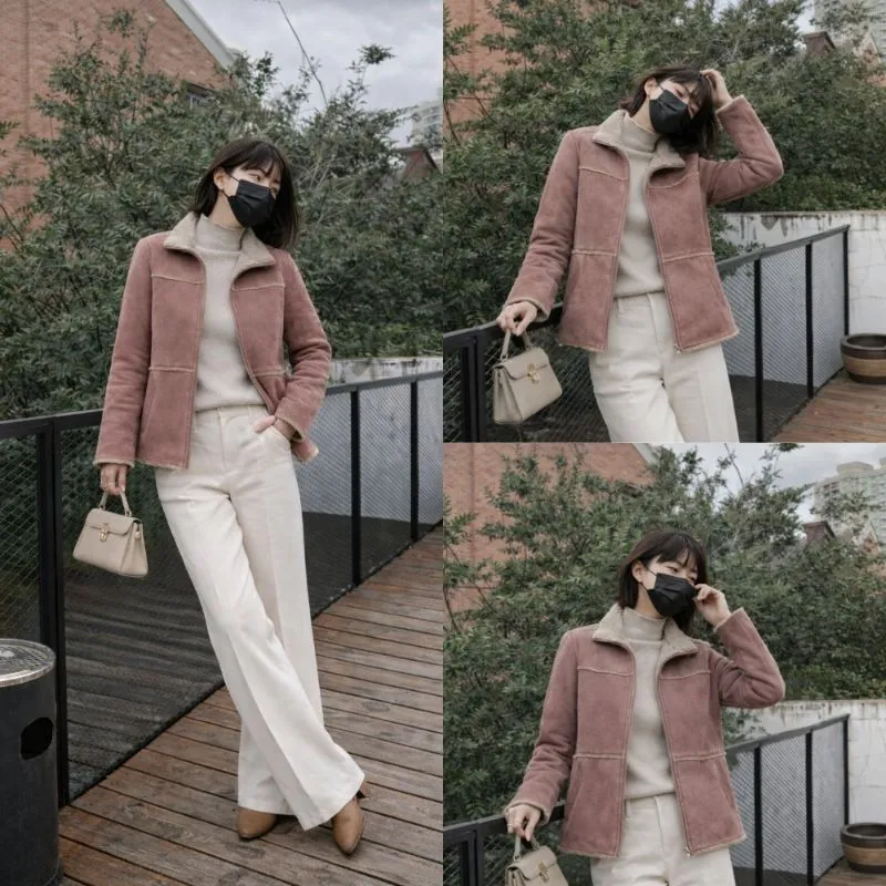 Faux Suede Shearling Jacket - TOMBOY Japan photo 1
