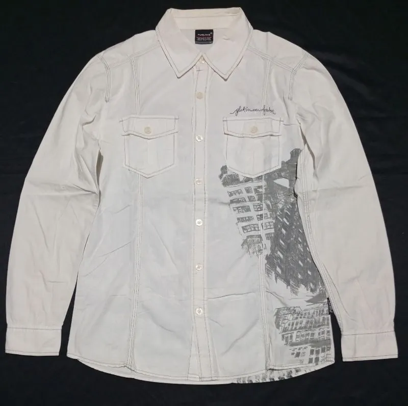 KEMEJA FUBU PAINTED DOUBLE POCKET SECOND ORIGINAL photo 1