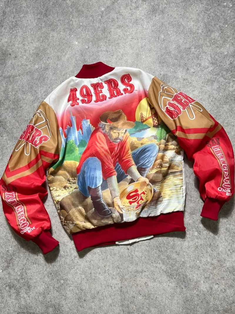 Vintage 90s Chalk Line San Francisco 49ers Fanimation Jacket photo 1