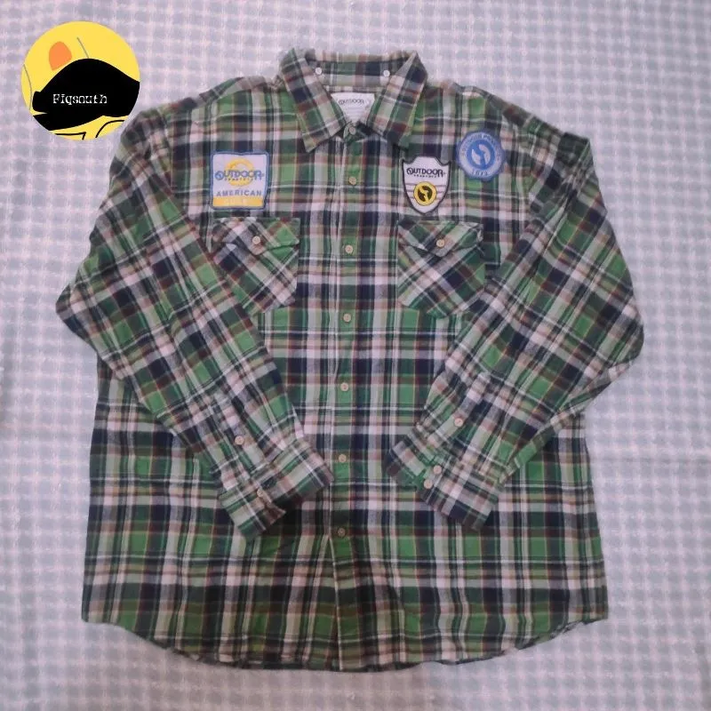 Kemeja flannel pria outdoor products size XL photo 1
