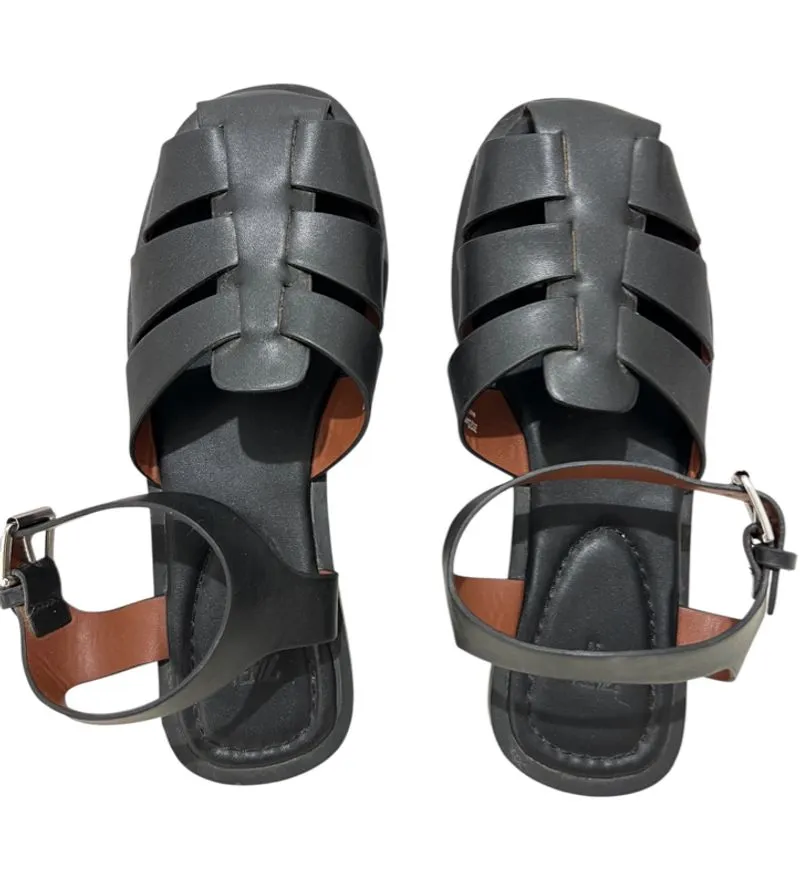 Zara ankle strap cage sandal photo 1