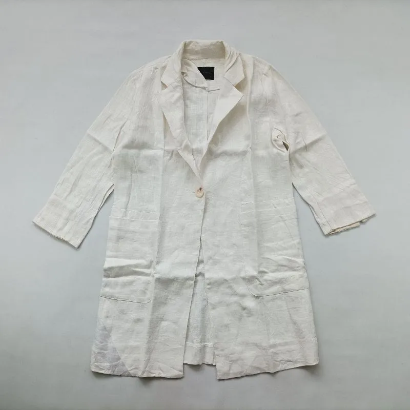 Hotel Particulier linen coat size 160 wanita H100 photo 1
