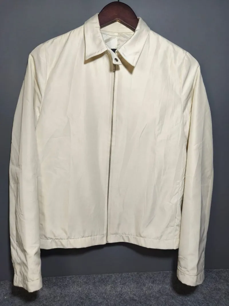 Jaket Casual TEFF Unisex Dewasa Warna Krem Elegan  photo 1