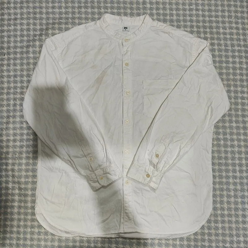 Kemeja lengan panjang kerah tegak uniqlo size XL photo 1