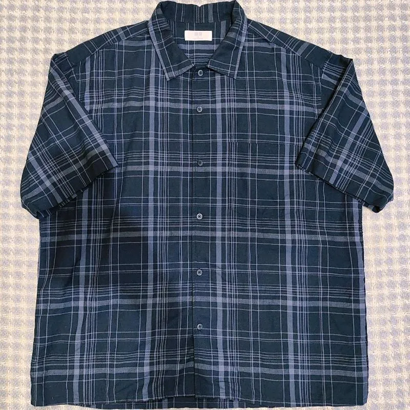 Kemeja linen lengan pendek uniqlo size XL (likenew) photo 1