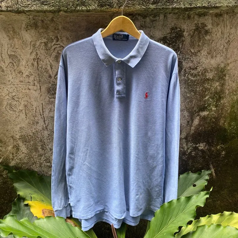 Polo Ralph Lauren Long Sleeve Polo Shirt Blue photo 1