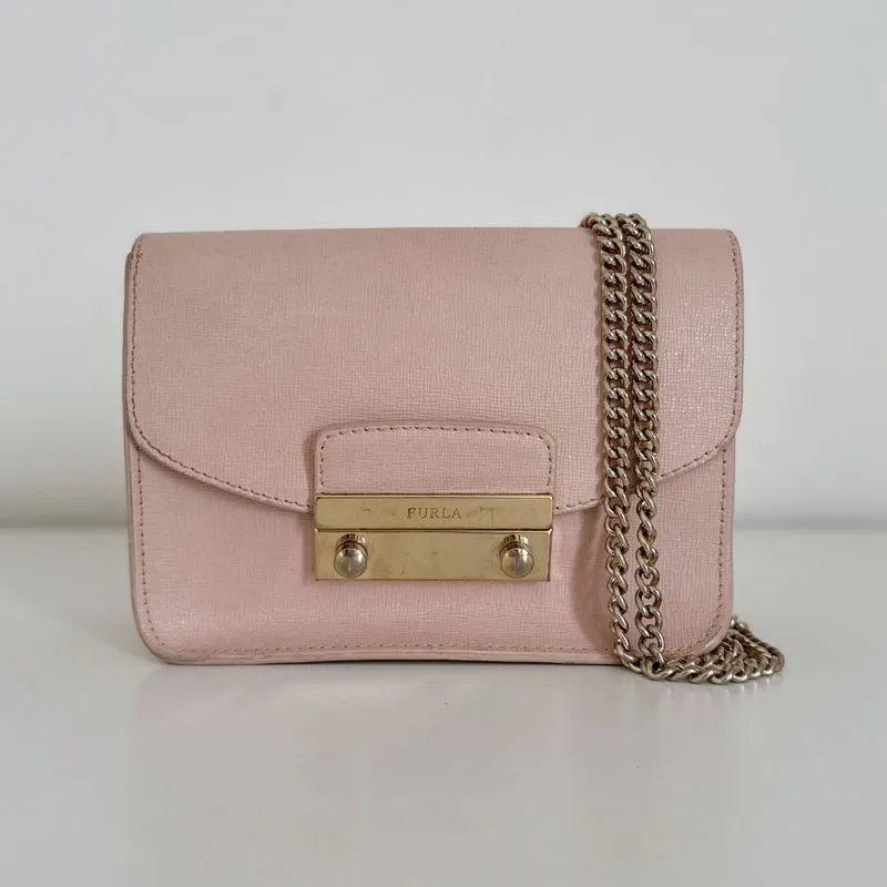 Furla Julia Mini Crossbody Bag in Magnolia Pink ORIGINAL photo 1