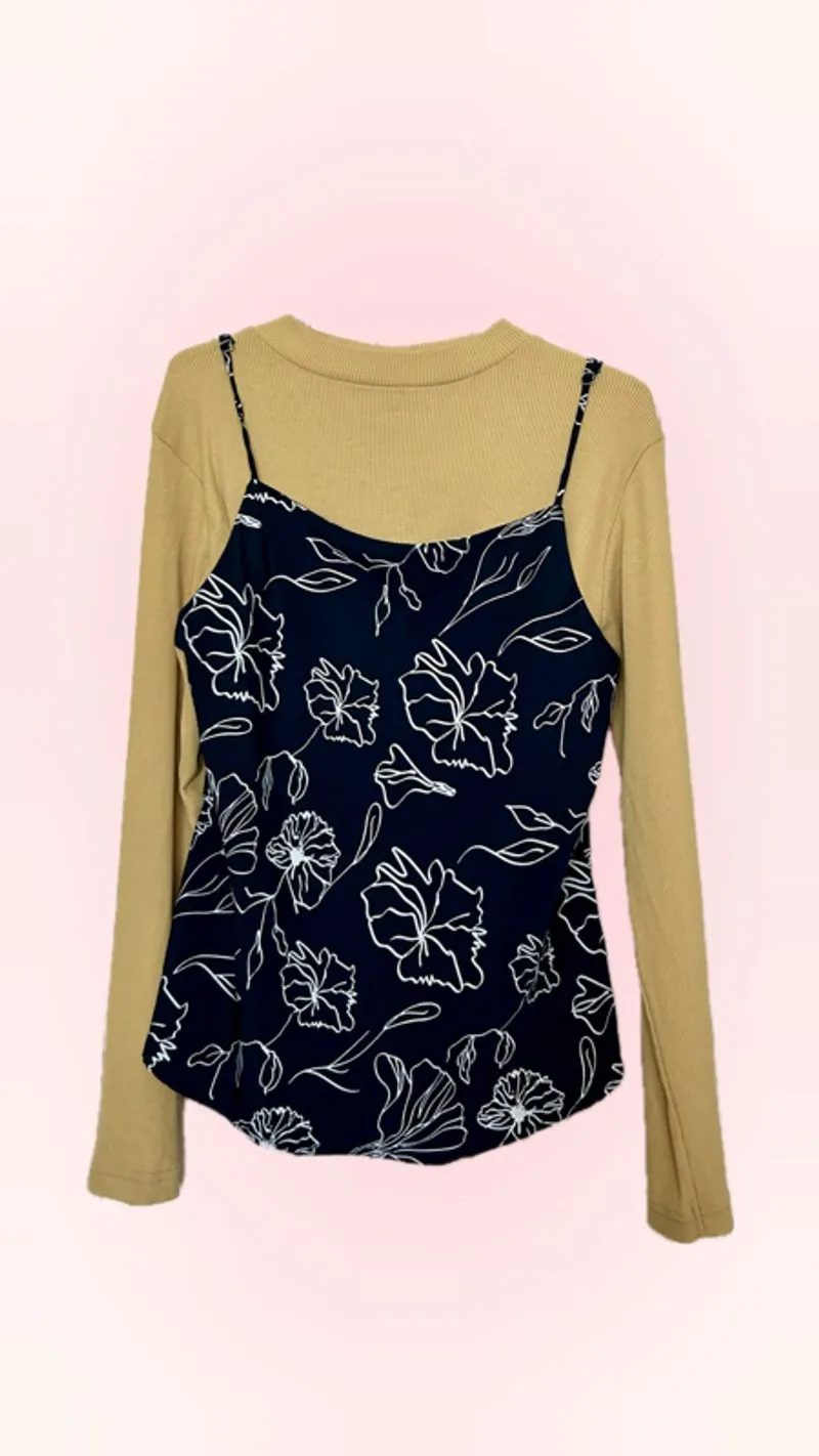 Inner–Outer Executive Motif Floral | Manset Rajut | Size M photo 1