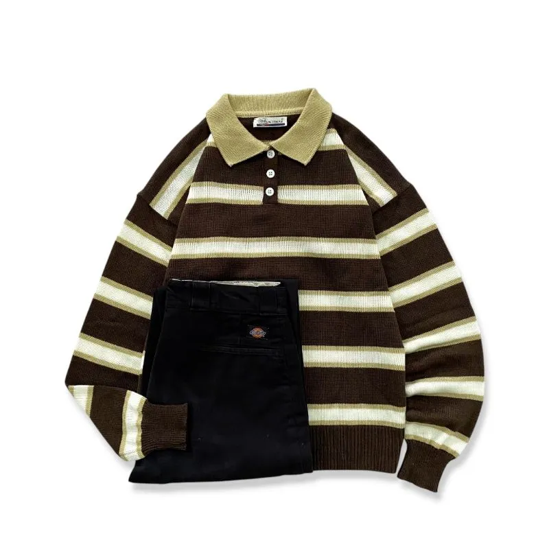 Polo knitwear stripes / knitwear motif / Rajut motif  photo 1
