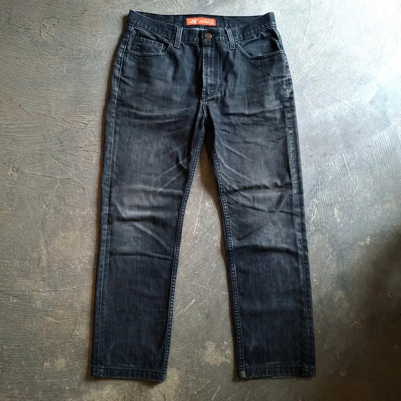 Streetwear Futurist Jeans Pria black gray photo 1