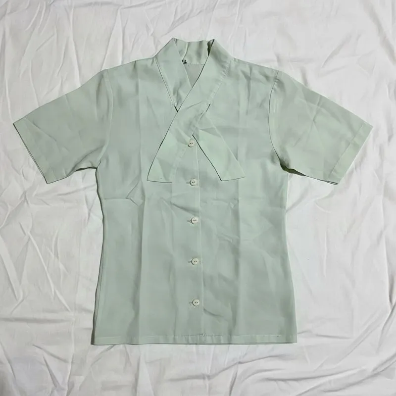 Kaos Wanita Mint Lengan Pendek Shirt kemeja hijau  photo 1