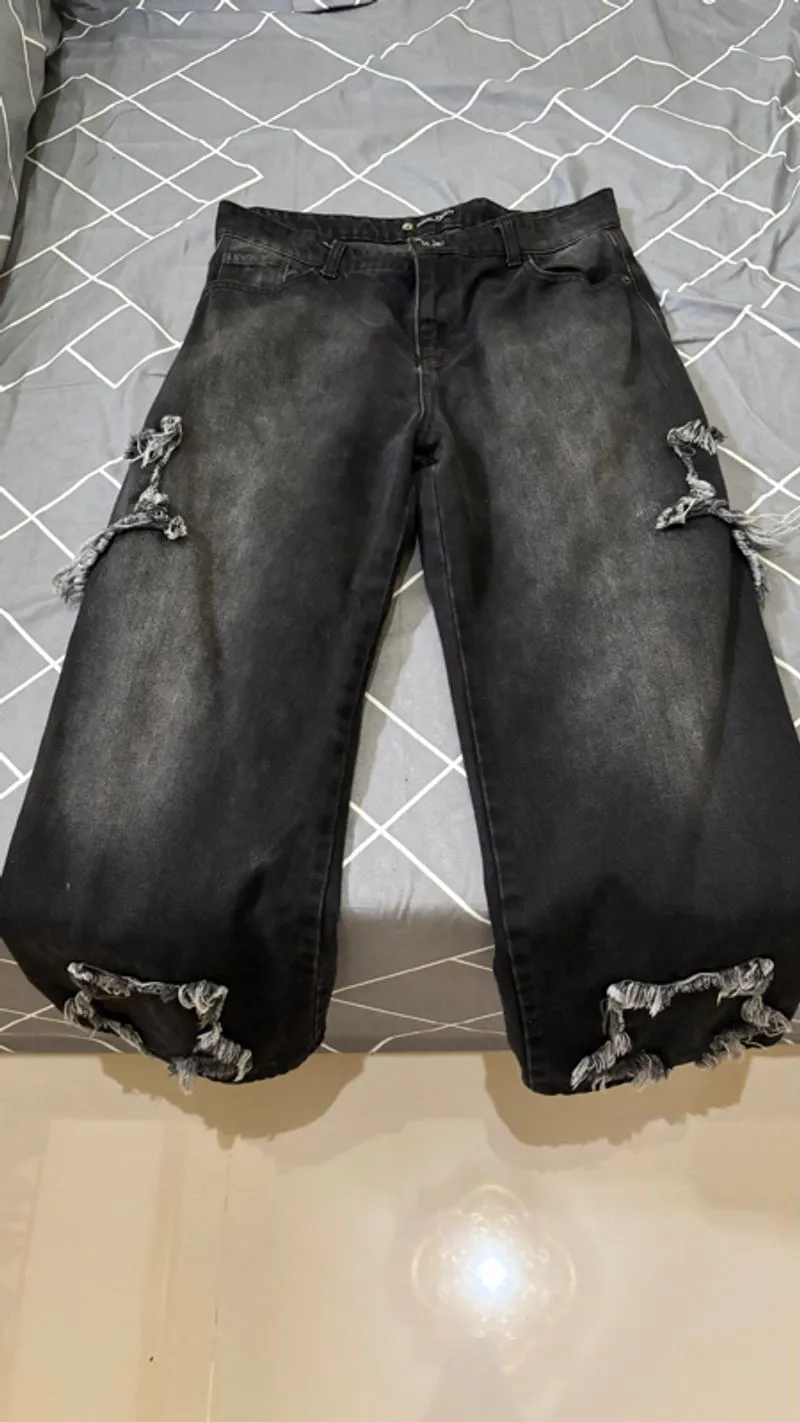Baggy jeans hitam photo 1