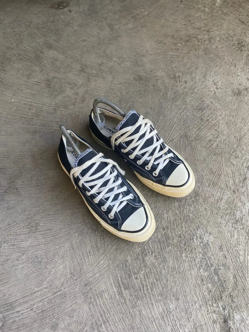 Converse Vintage Skater Sneakers Pria white black photo 1
