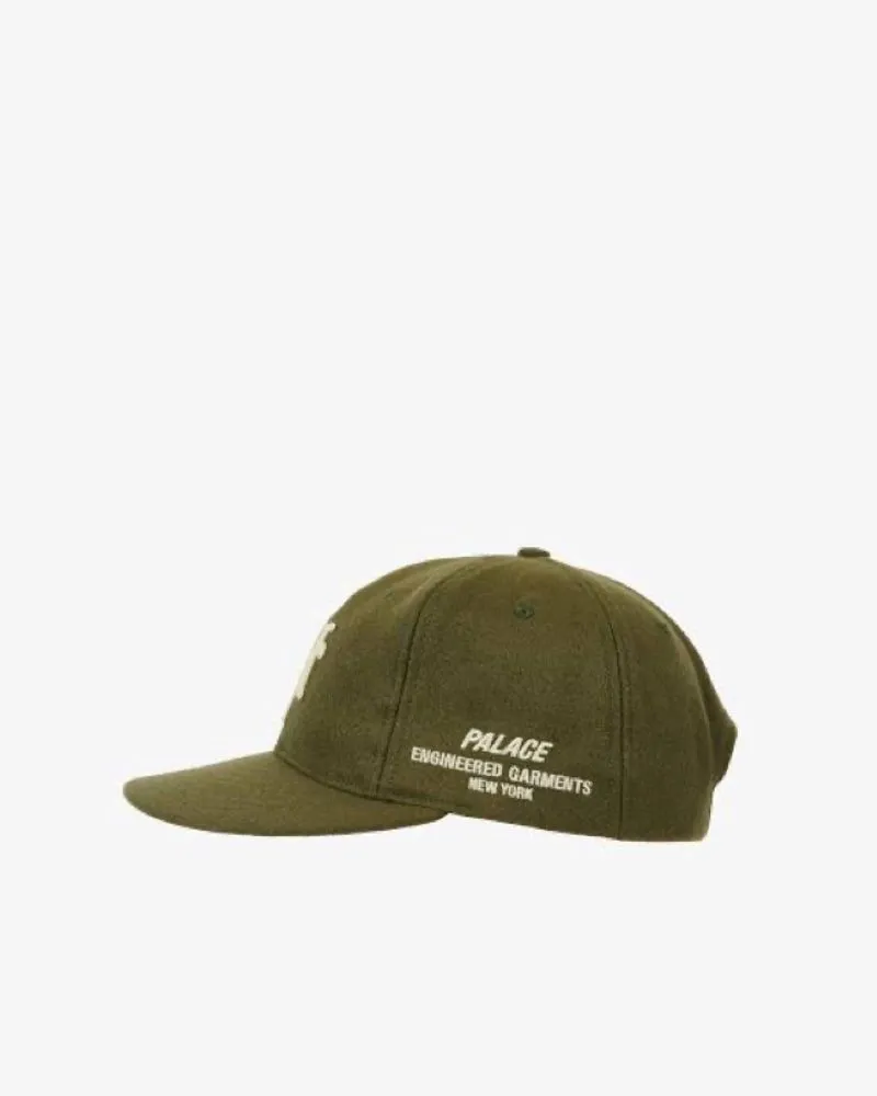 Palace x Engineered Garments Ebbets 6 Panel Hat - Olive Gree
