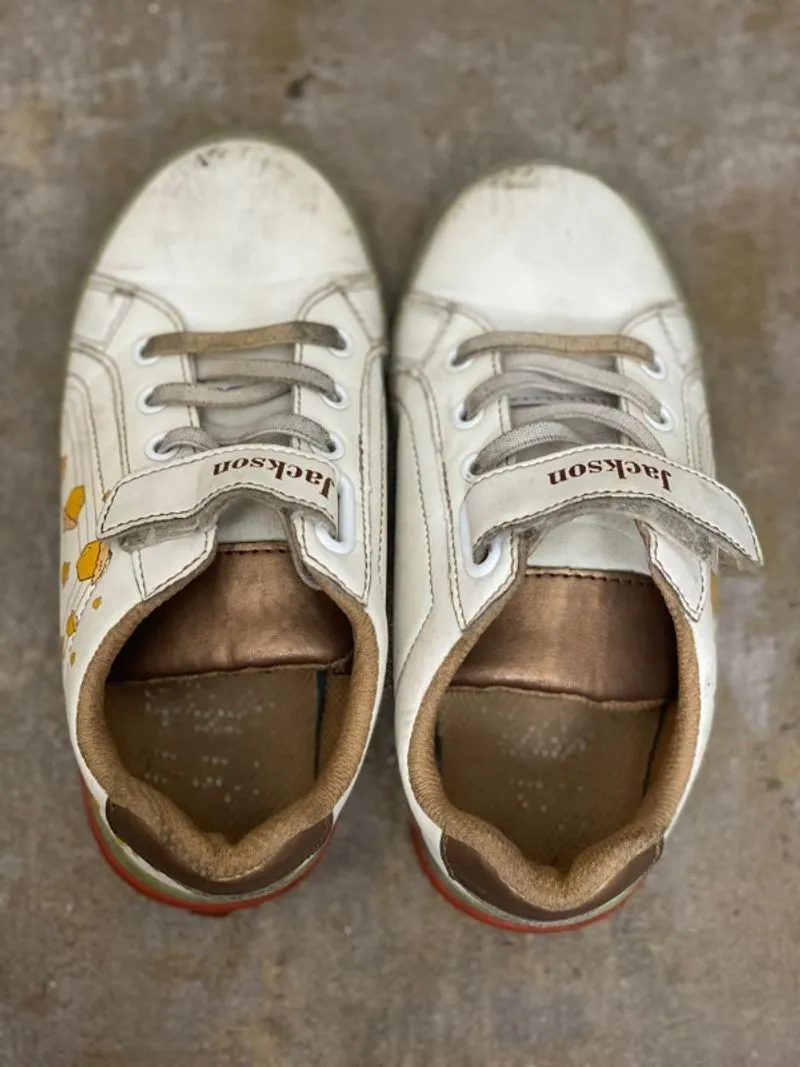 Sepatu Anak Jackson Putih | Velcro + Tali | Size 29 photo 1