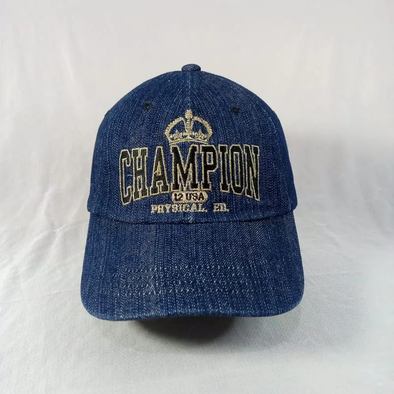 Champion Vintage Streetwear Hat Pria blue photo 1