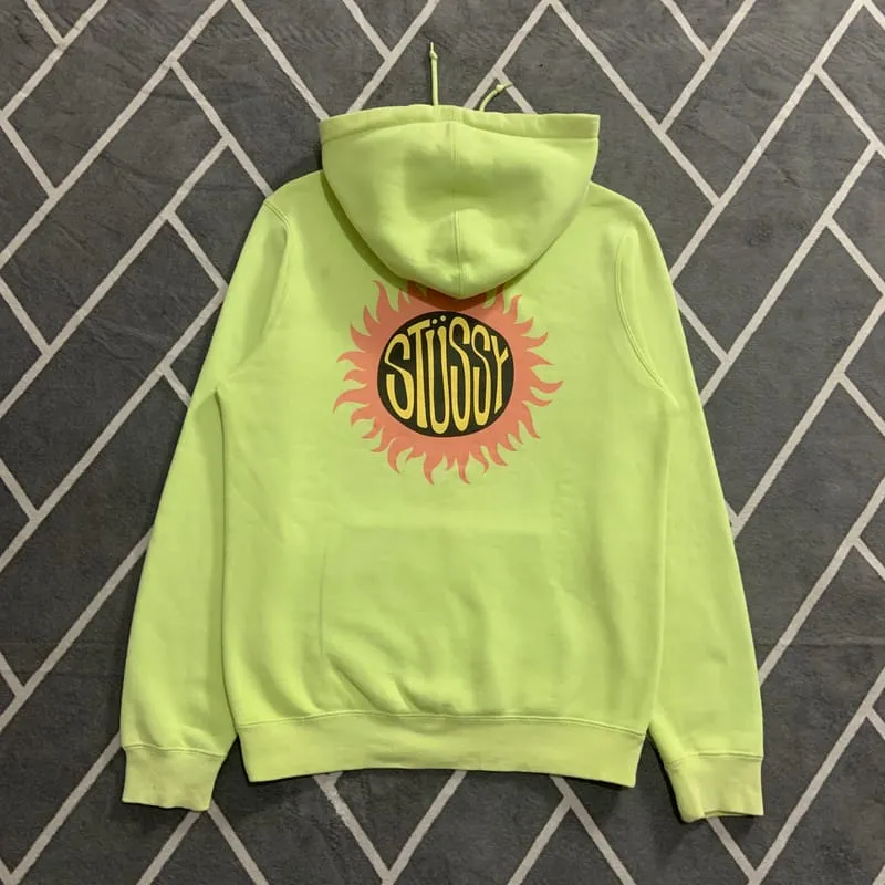 Stussy Streetwear Hoody Pria green photo 1