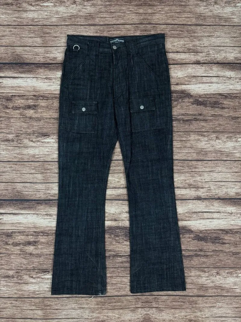 back bone denim flare bush long pants #JLLP457 photo 1