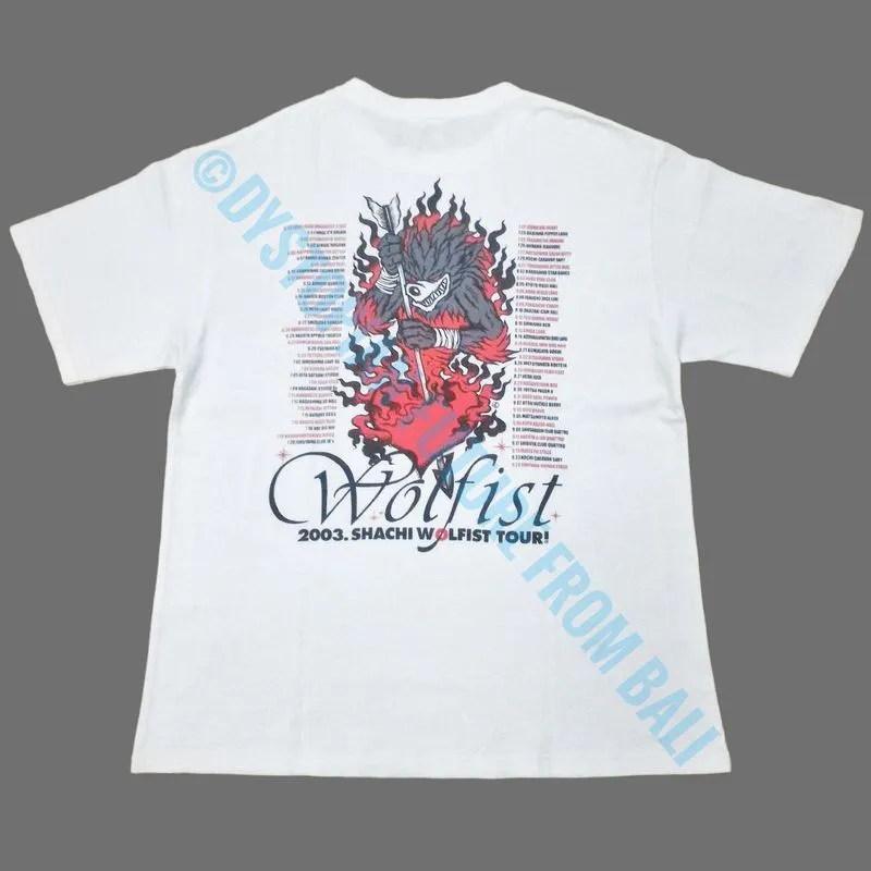 Rare Vintage T-shirt Band Shachi - Wolfist Tour 2003 photo 1