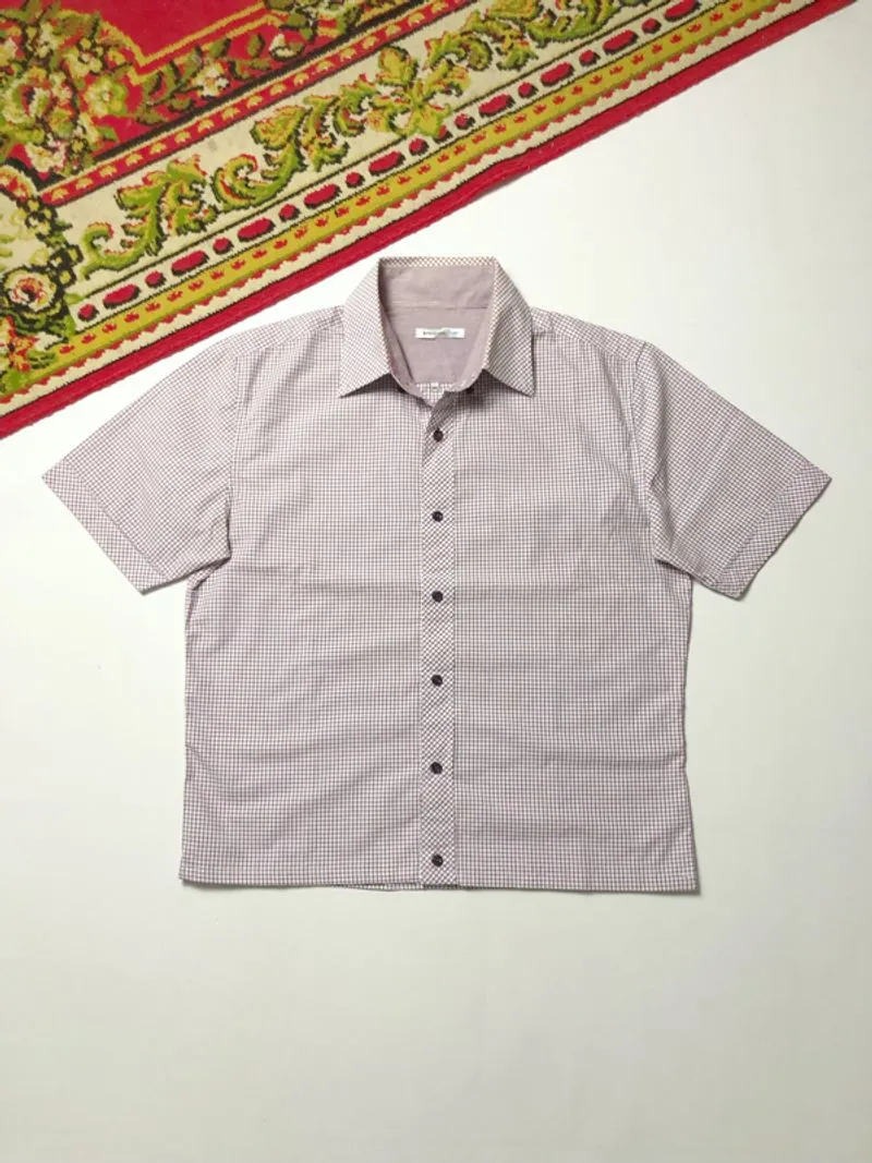 Vintage Casual shirt Pria purple white  photo 1