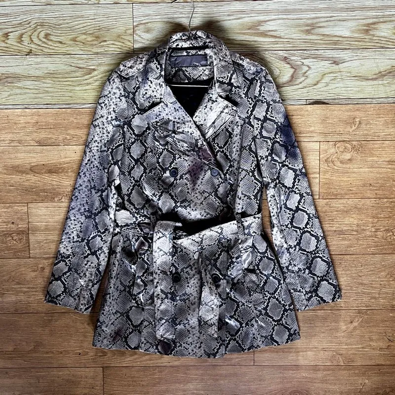 Zara Snake Print Trench jacket photo 1