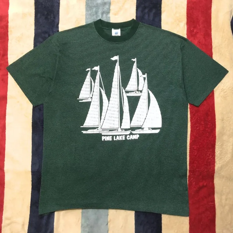 Vintage 90s Belton Pine Lake Camp Single Stitch T-Shirt photo 1