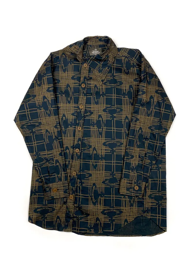 Vivienne Westwood Formal shirt Pria brown photo 1