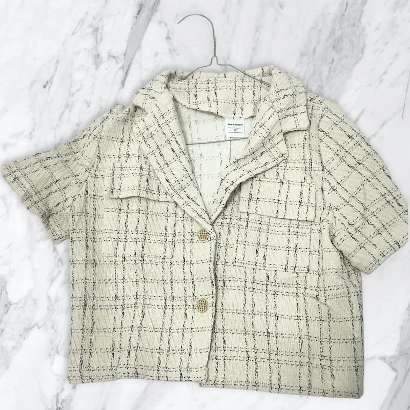 Vintage Blazer Wanita cream photo 1