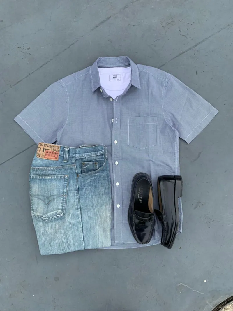 Uniqlo Gingham Shirt Short Sleeve photo 1