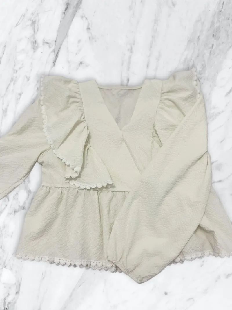 Fairy Coquette Blouse Wanita cream photo 1