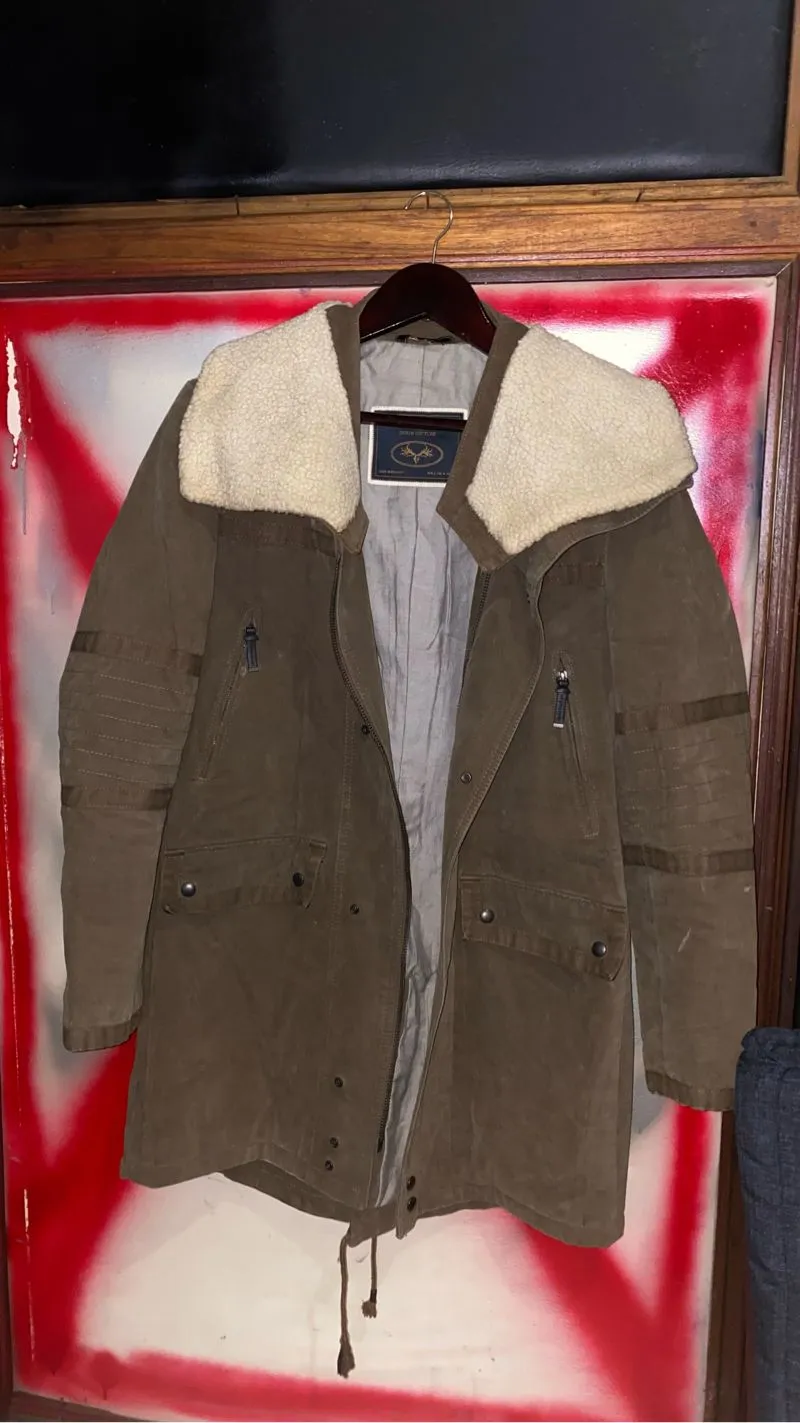 Zara Man - Brown Sherpa Coat photo 1