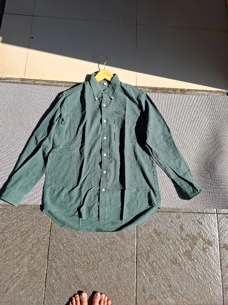 KEMEJA FLANNEL UNQLILO HIJAU SIZE TAG L
LD:118 cm
P:72Cm photo 1