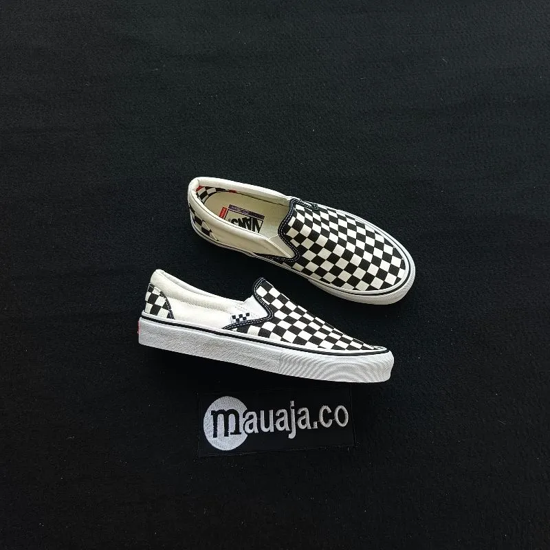 Vans Skate Slip-On Checkerboard Black White photo 1