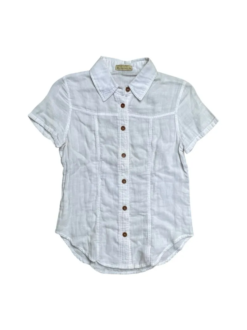 GOA Goth Avant Garde Shirt Wanita white photo 1