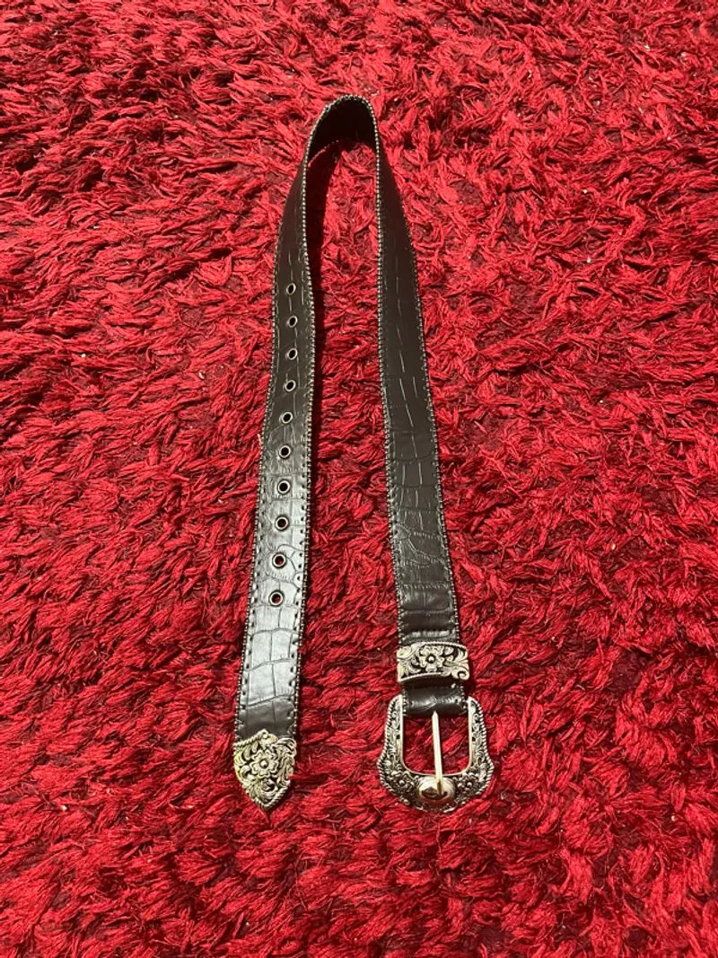 Y2K vintage belt black photo 1