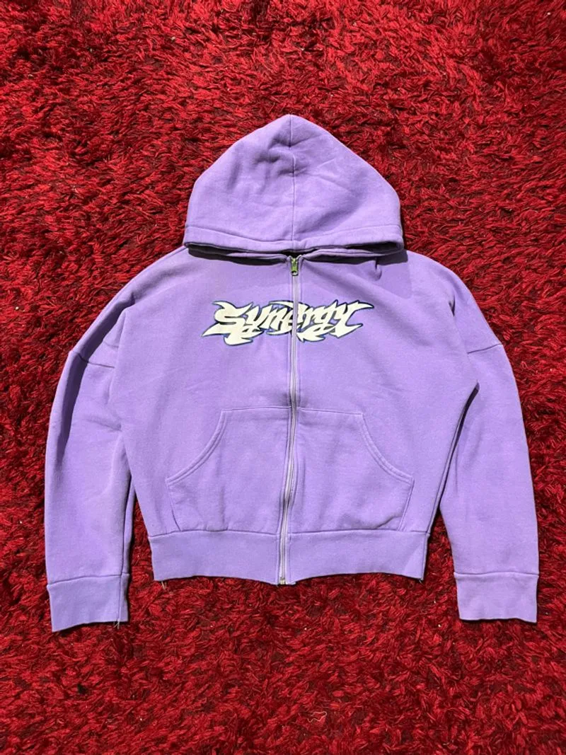 synergy ziphoodie boxy purple photo 1