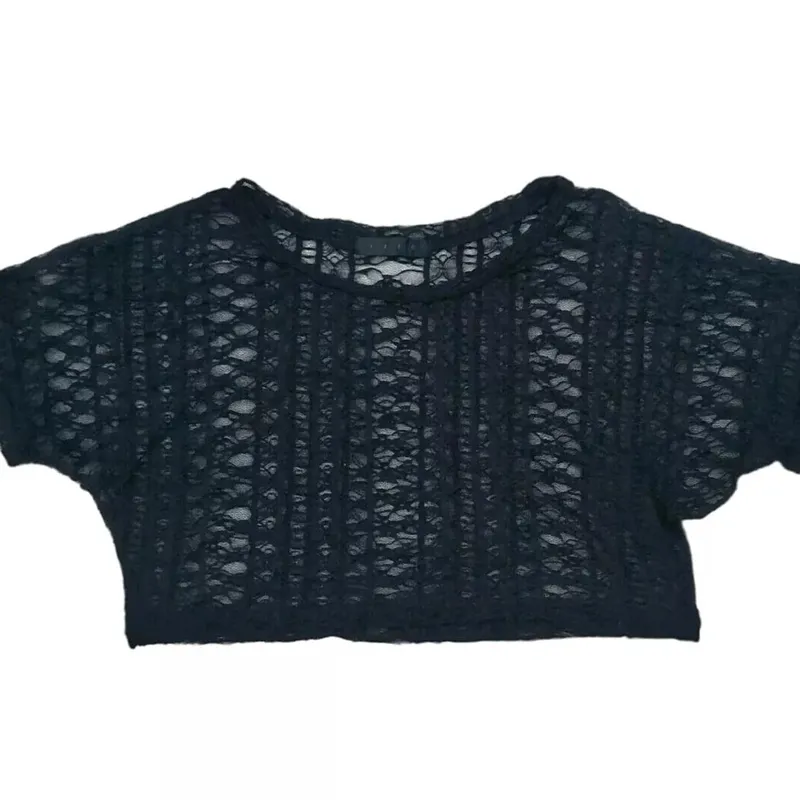 Crop top Wanita black photo 1