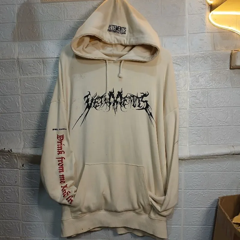 Sweater Hoodie Vetements Krem Size XL fit XXL photo 1