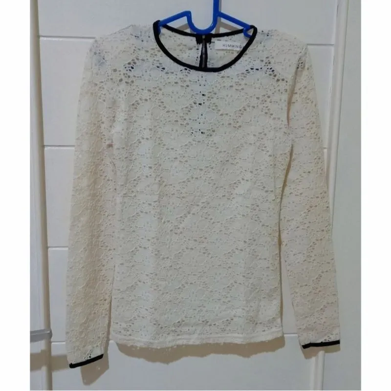 Lace top Hummingbird white photo 1