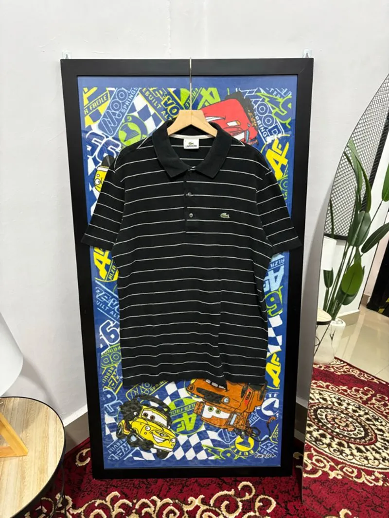 kaos poloshirt lacoste stripe photo 1