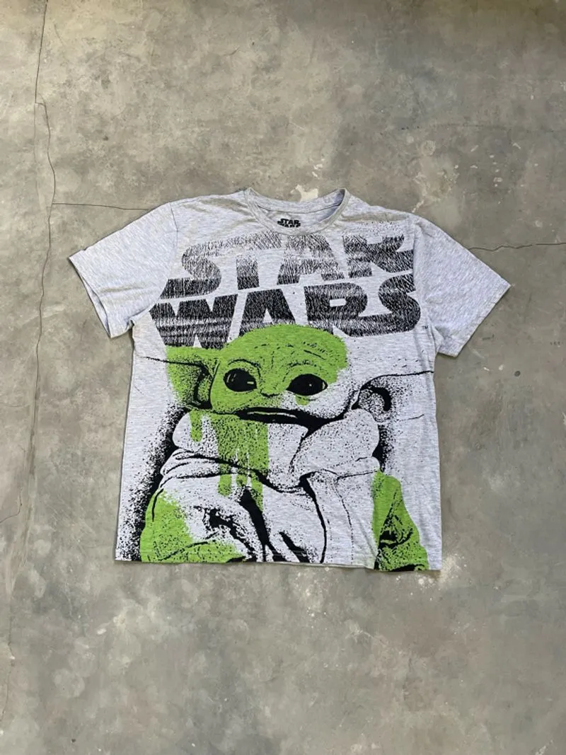 2000’s - Kaos Vintage Star Wars Big Printed Master Yoda photo 1