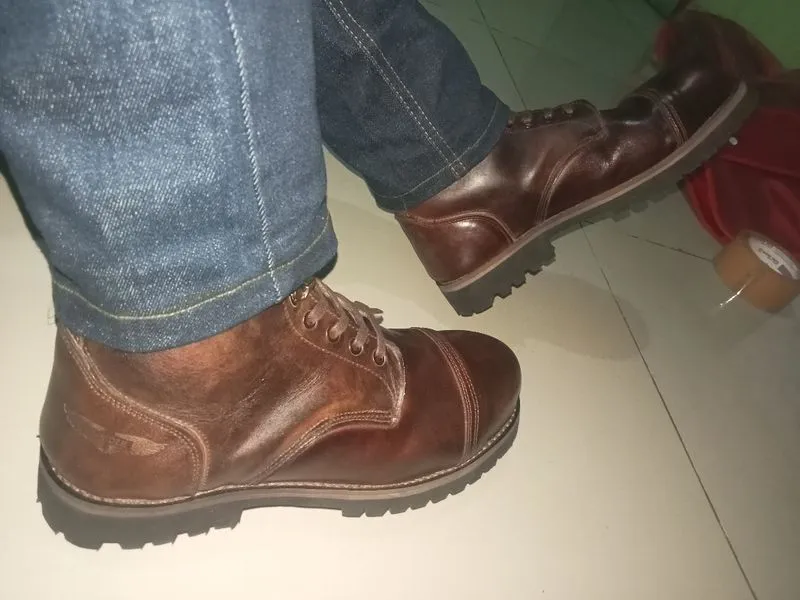 Sepatu boot safety ujung besi steel toe xrider iron ranger photo 1
