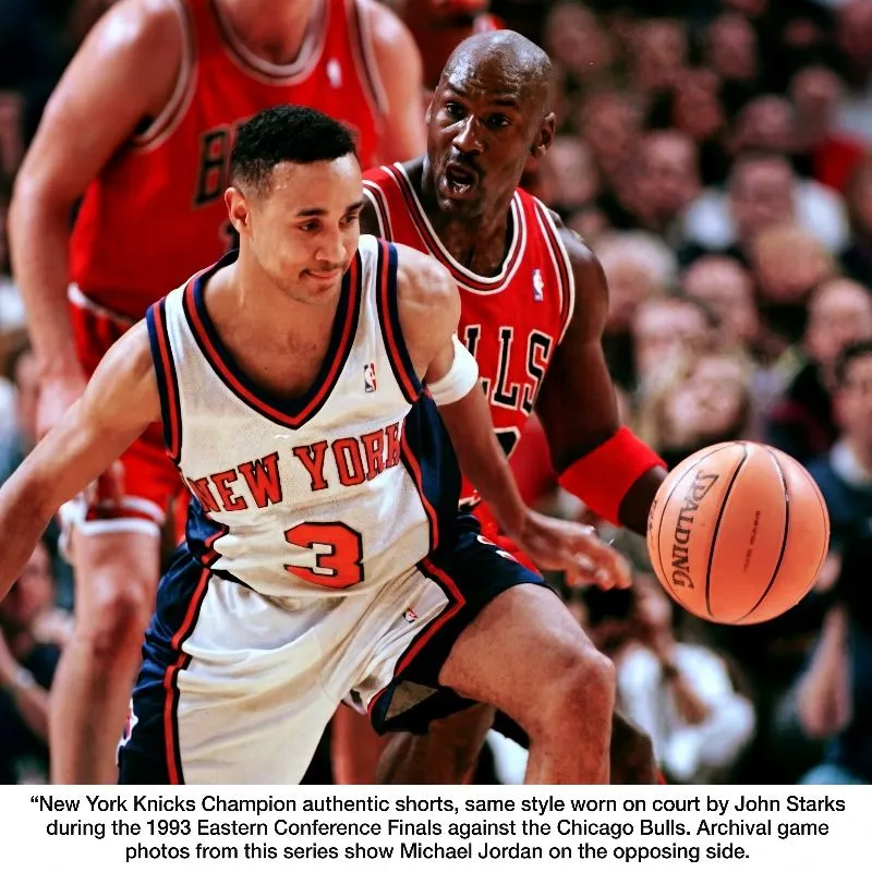 Vintage Champion NBA New York Knicks 90s Basketball Shorts photo 1