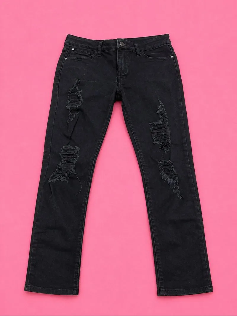 Celana Panjang Ripped Black photo 1