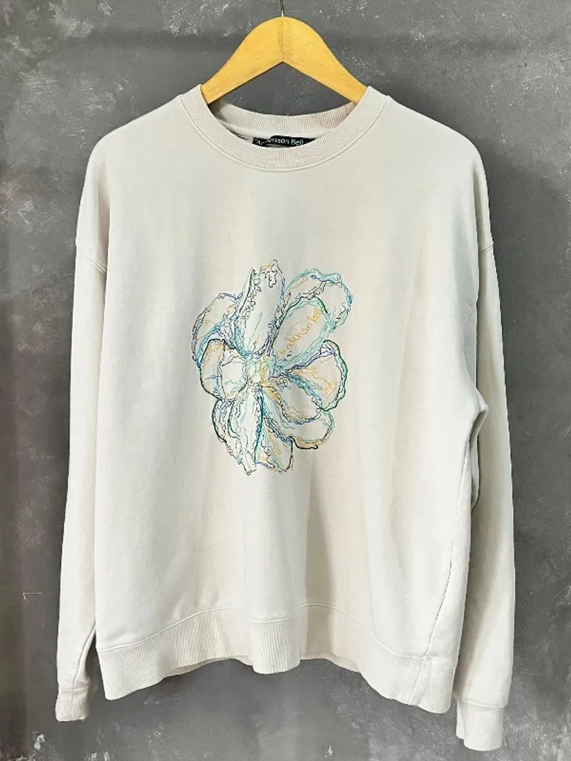ANDERSON BELL UNISEX FLEUR EMBROIDERY SWEATSHIRT photo 1