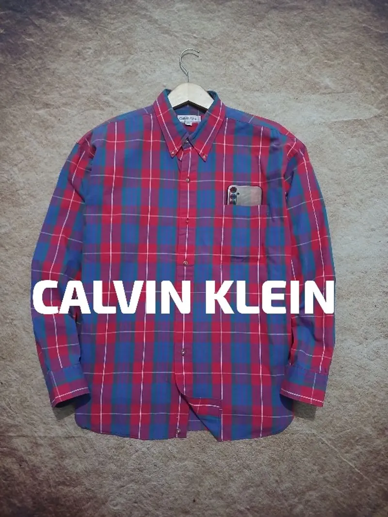Kemeja pria reguler calvin klein second original photo 1