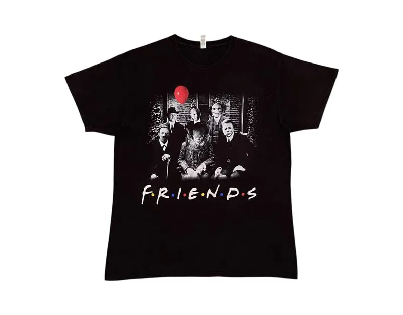 Vintage Halloween Friends Horror Movie Tshirt photo 1