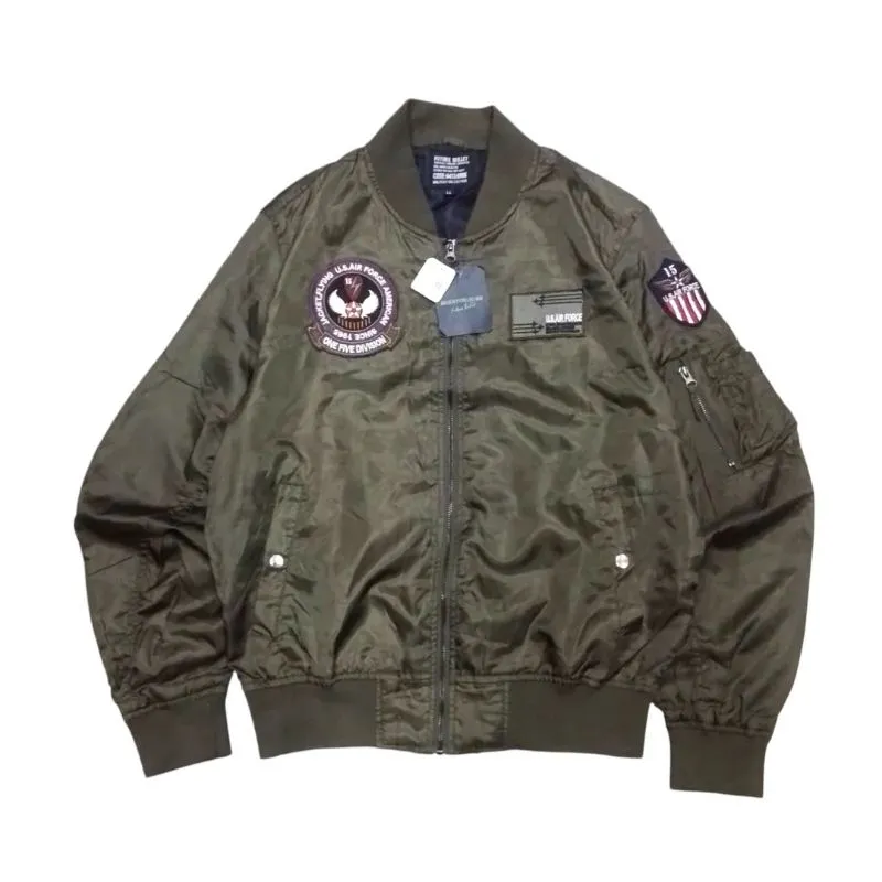 FUTURE BULLET Bomber Jacket Army photo 1