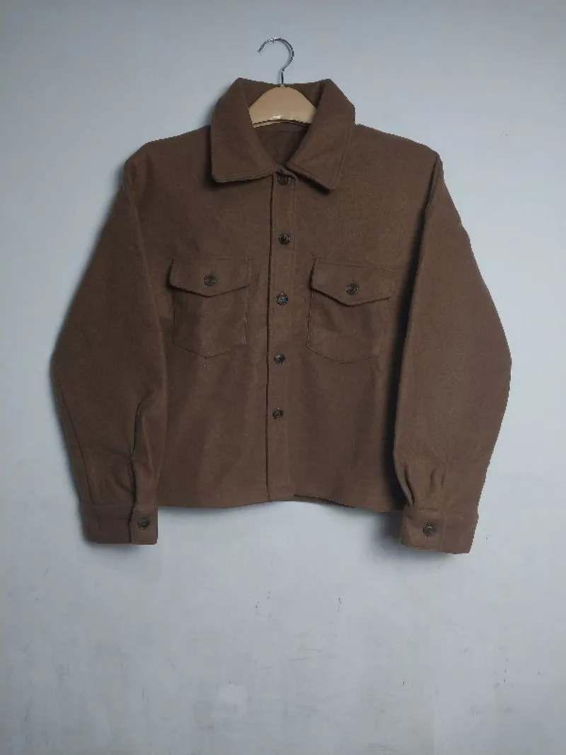"Ingni" Wool Outer Brown photo 1