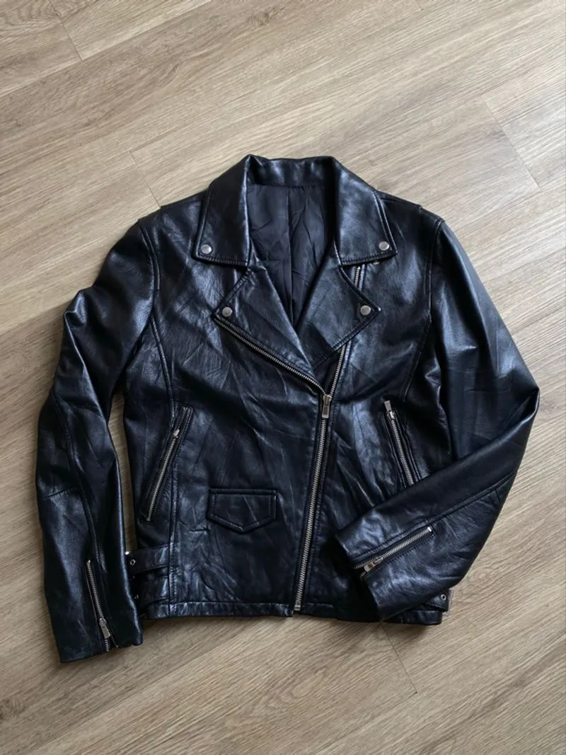 RAMONES LEATHER JACKET | ROCKSTAR | BIKER photo 1